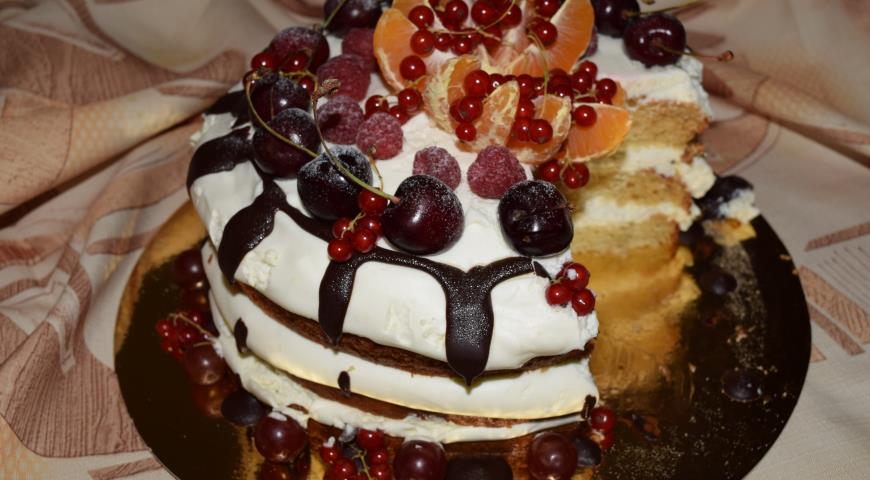 Готовим торт Ягодная радость