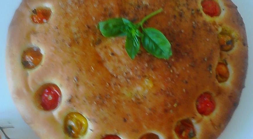 Готовим фокаччу с томатами черри