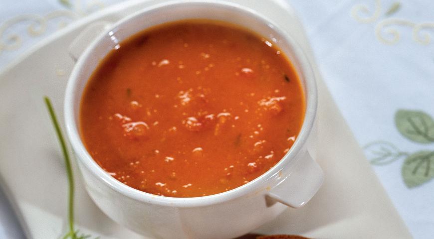 Тыквенный суп с помидорами