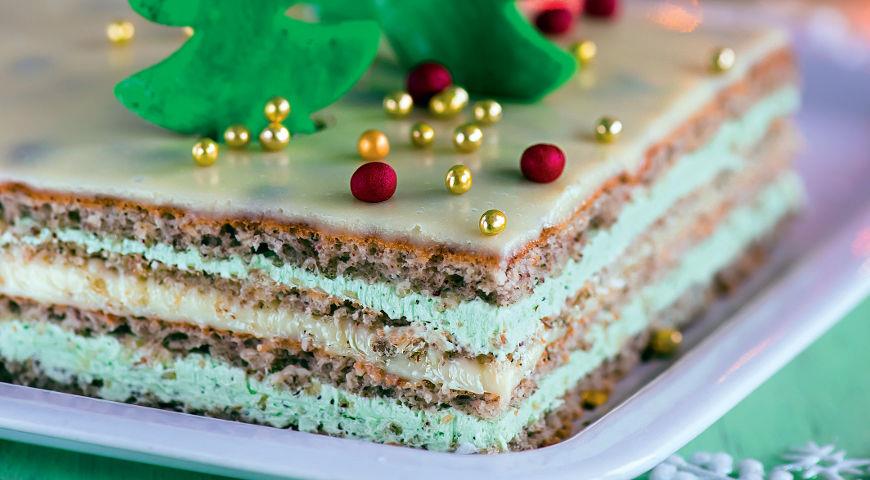 Торт Опера с зеленым чаем, пошаговый рецепт с фото на 876 ккал