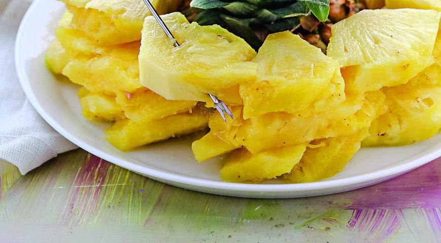 Как разделать ананас 