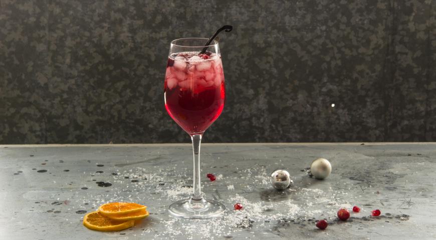 Новогодние коктейли с шампанским, пошаговый рецепт с фото