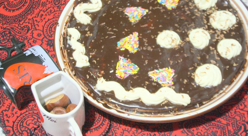 Пошаговый рецепт шоколадно-творожного торта