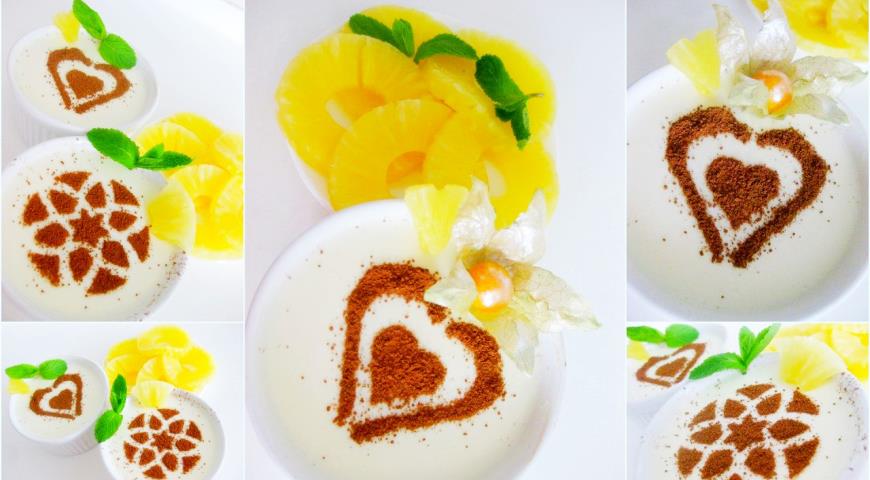 Творожный десерт "Влюбленный ананас"