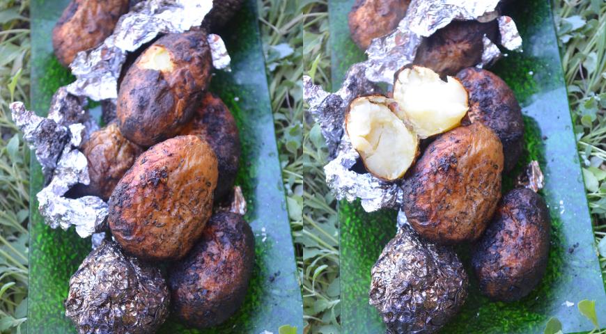 Картошка На Мангале Фото