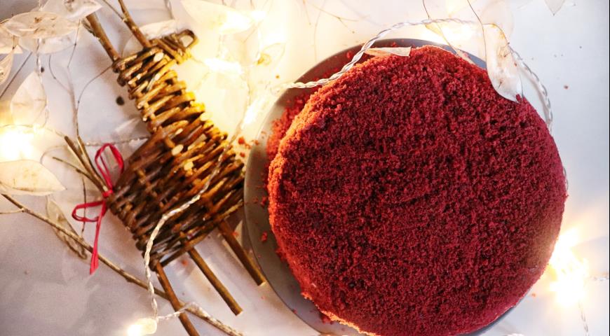 Рецепт торта Знаменательный Красный бархат