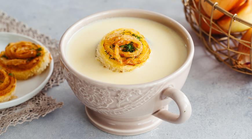 Сырный крем-суп, пошаговый рецепт с фото на 432 ккал
