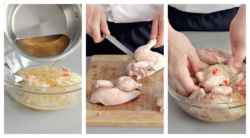 Фото приготовления рецепта: Цыплята по-черкесски, шаг №2
