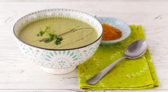 Крем-суп из брокколи и сельдерея