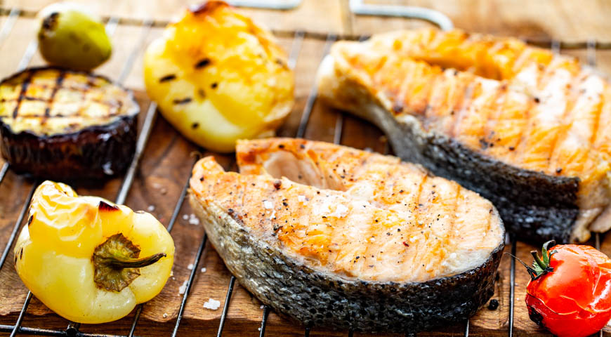 Самый простой рецепт приготовления филе лосося на гриле