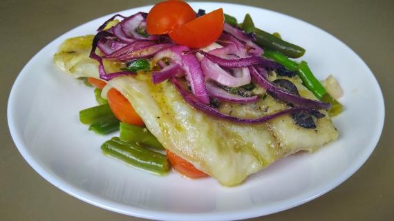 Рыба с овощами по-провански