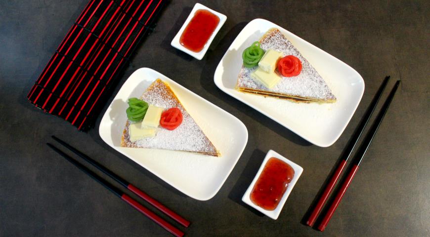 Фото приготовления рецепта: Торт по японским мотивам, шаг №8