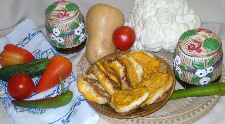 Фото приготовления рецепта: Оладьи из тыквы и цветной капусты, шаг №14