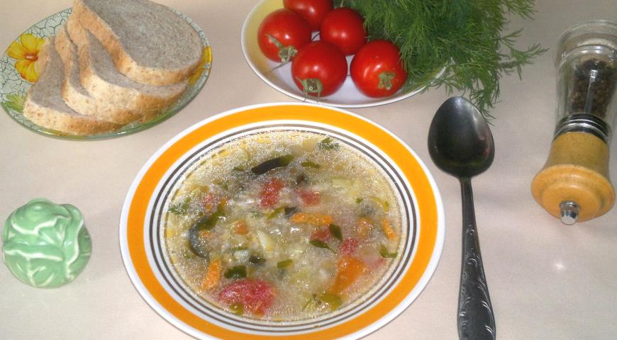 Рисовый суп с овощами 2
