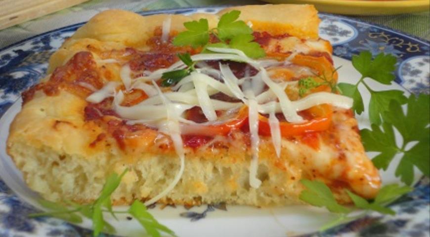 Фото приготовления рецепта: Пицца в сицилийском стиле, шаг №6