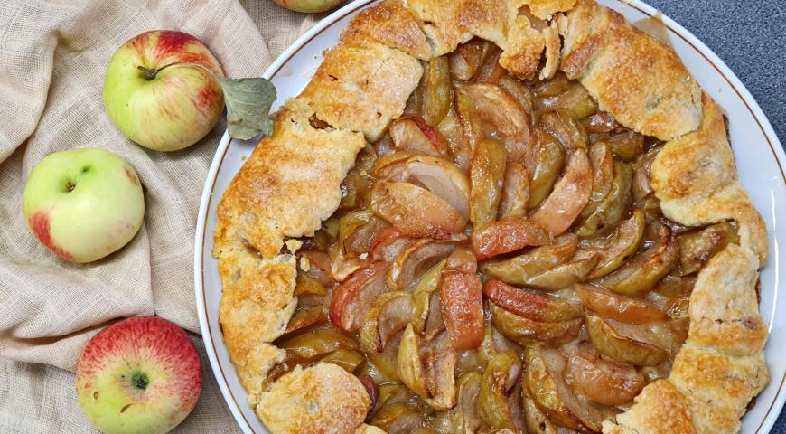 Французский яблочный пирог по-деревенски  