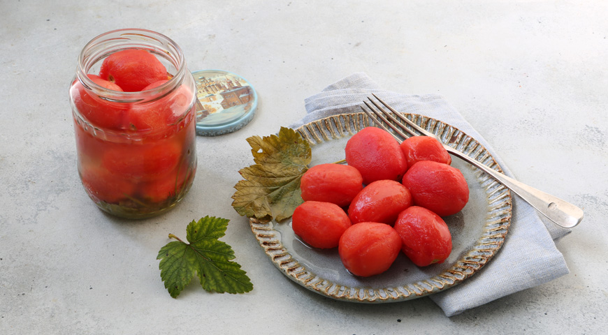 Маринованные помидоры без кожицы на зиму, главная