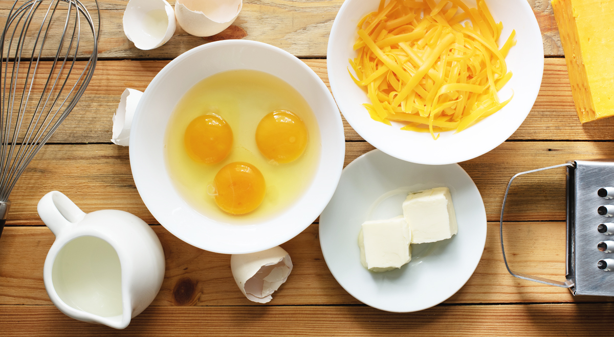 Завтраки из яиц и сыра