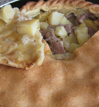 Рецепт Пирог с мясом и картошкой по-татарски (по бабушкиному рецепту)