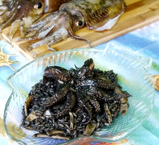 Рецепт Ризотто с чернилами каракатицы