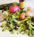 Ингредиенты для приготовления куриного салат с питахайей и заправкой из маракуйи