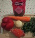 Фото приготовления рецепта: Овощной салат с красной фасолью, шаг №1
